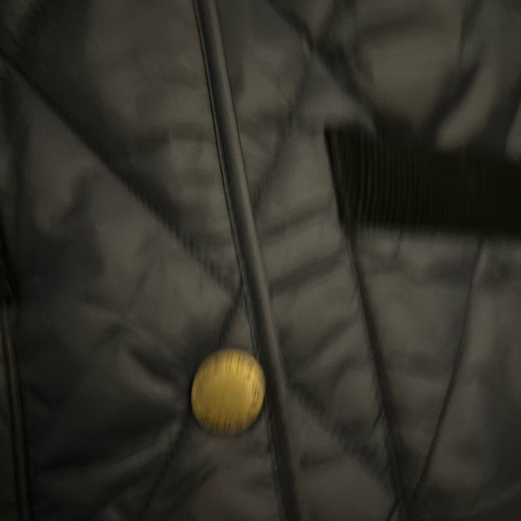 🛍️ Barbour Women's Dark Blue Quilted Puffer Coat - Picture 10 of 10